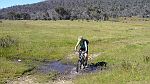 17-Heidi cycles across the Vic-NSW border creek